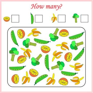 Worksheet. Mathematical puzzle game. Learning mathematics, tasks for addition Stock Illustration