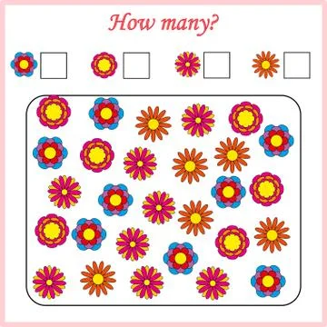 Worksheet. Mathematical puzzle game. Learning mathematics, tasks for addition Stock Illustration