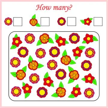 Worksheet. Mathematical puzzle game. Learning mathematics, tasks for addition Illustrazione stock