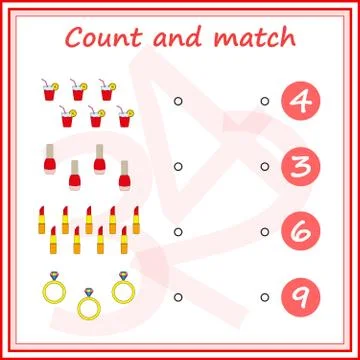 Worksheet. Mathematical puzzle game. Learning mathematics, tasks for addition Illustrazione stock