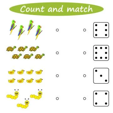 Worksheet. Mathematical puzzle game. Learning mathematics, tasks for addition Stock Illustration
