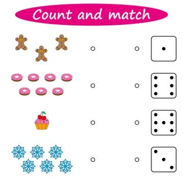 Worksheet. Mathematical puzzle game. Learning mathematics, tasks for addition Stock Illustration