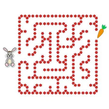 Worksheet. Maze labyrinth with entry and exit. Maze Puzzle Game  for kids Stock Illustration