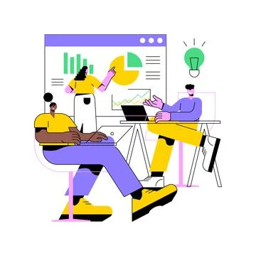 Workshop abstract concept vector illustration. Stock Illustration