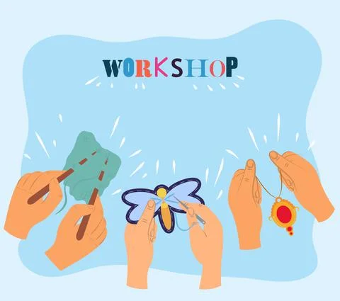Workshop decorative and creative Stock Illustration