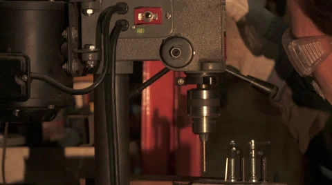 Workshop Drilling Stock Footage 47136419