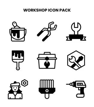 Workshop DuoTone Design Icons Pack イラスト素材