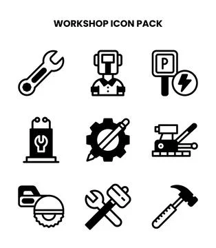 Workshop DuoTone Icons Pack イラスト素材