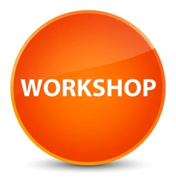 Workshop elegant orange round button 스톡 일러스트