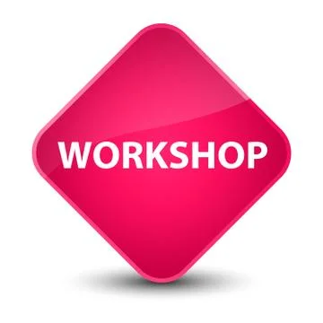 Workshop elegant pink diamond button Stock Illustration