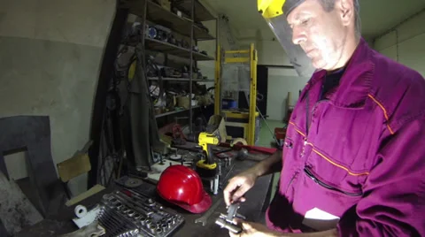 Workshop Engineer Stock Footage 39455962