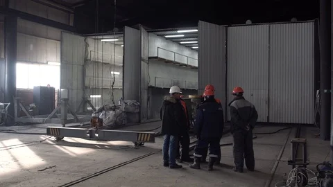 Workshop at the factory. Stock Footage 104656973