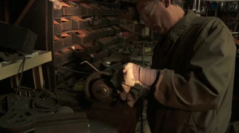 Workshop Grinder 2 Stock Footage 47180523
