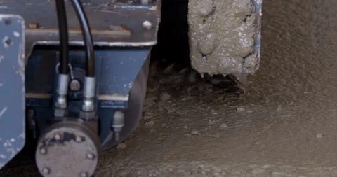 In workshop industrial leveler makes a concrete floor of a large area Stock Footage 161989203