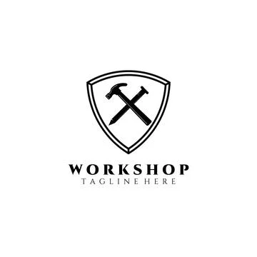 Workshop logo vector illustration design Stock Illustration