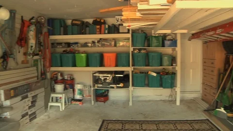 Workshop with a lot of tools. Stock Footage 111498129