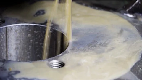 In the workshop, the machine makes a slot in a metal structure. The process of Stock Footage 116442830