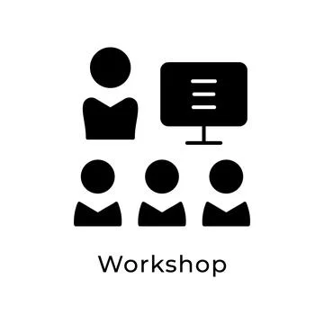 Workshop or seminar Icon vector illustration Stock Illustration