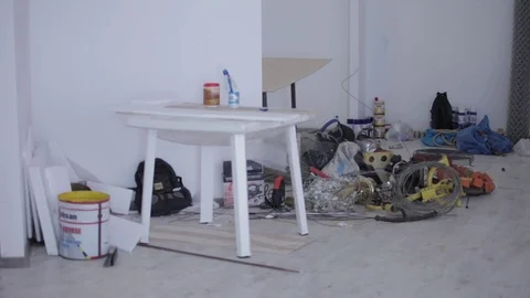 Workshop of painter Stock Footage 86459237