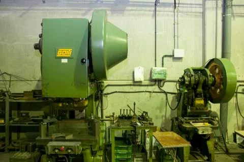 Workshop press 스톡 사진