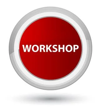 Workshop prime red round button イラスト素材