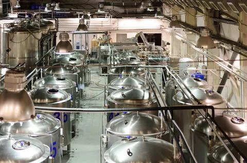 A workshop for the production of beer Stock Photos