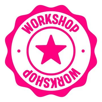 Workshop seal badge. workshop label sticker. Vector sign 스톡 일러스트