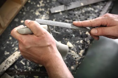 Workshop, shoemaker's workshop Stock Photos