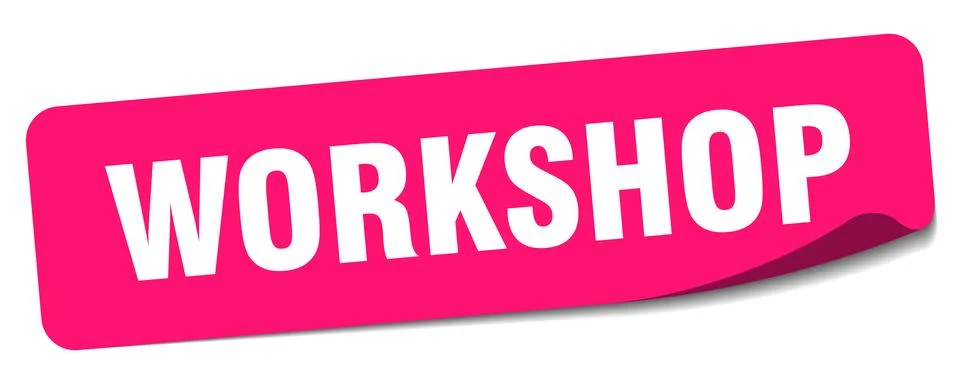 Workshop sticker. workshop label Stock Illustration