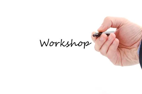 Workshop text concept Stock Photos