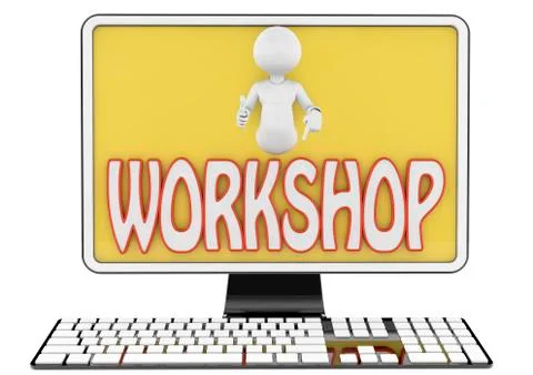 Workshop text Stock Illustration