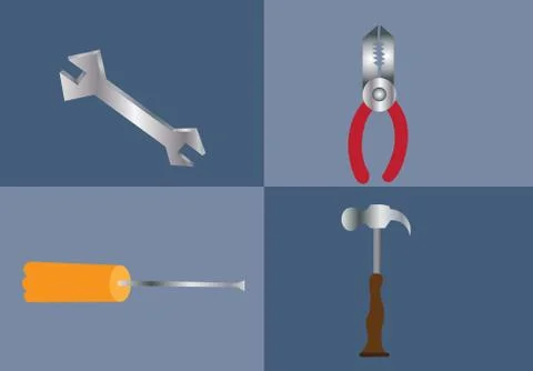 Workshop tools 2 Stock Illustration