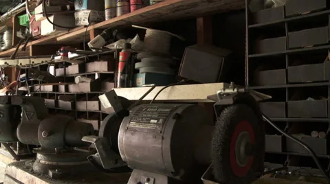 Workshop Tools and Clutter Stock Footage 46231163