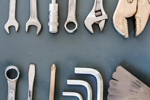 Workshop tools with space Stock Photos