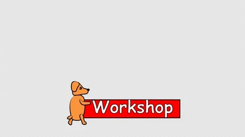 Workshop on transparent background video 4k for Youtube Stock Footage