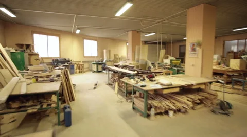 Workshop wood nobody Stock Footage 61037800