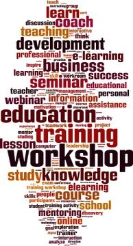 Workshop word cloud Stock Illustration