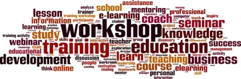 Workshop word cloud Stock Illustration