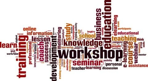 Workshop word cloud Stock Illustration