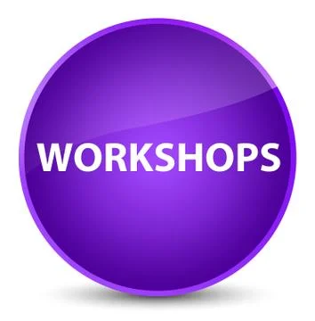 Workshops elegant purple round button 스톡 일러스트