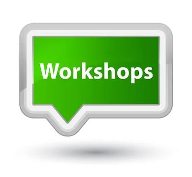 Workshops prime green banner button イラスト素材