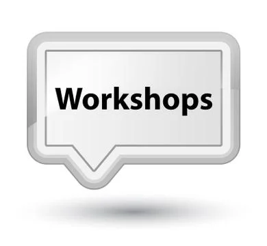 Workshops prime white banner button 스톡 일러스트