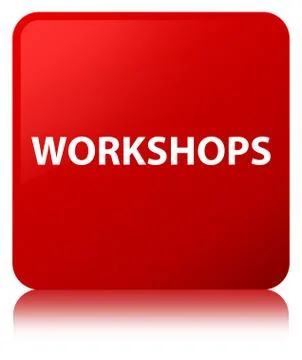 Workshops red square button 스톡 일러스트