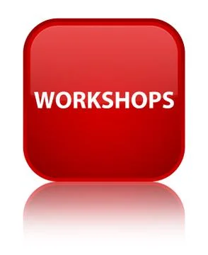 Workshops special red square button 스톡 일러스트