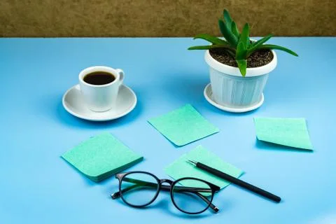 Workspace of a creative office worker. Stock Photos