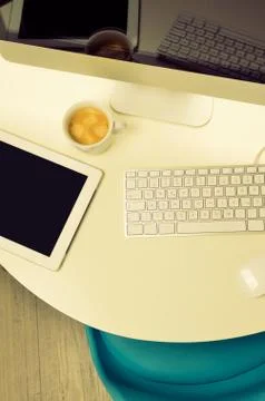 Workspace of a creative Stock Photos