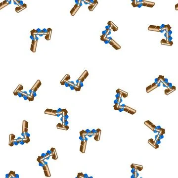 Workspace electrical lamp isometric icon seamless pattern Stock Illustration