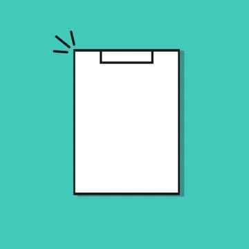 Workspace with empty sheet, stationery. Flat design. Vector illustration Stock Illustration