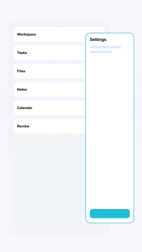 Workspace Home Screen Generic SaaS Interface Vertical Animation Stock Footage 345154026
