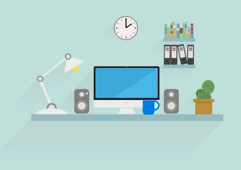 Workspace Stock Illustration